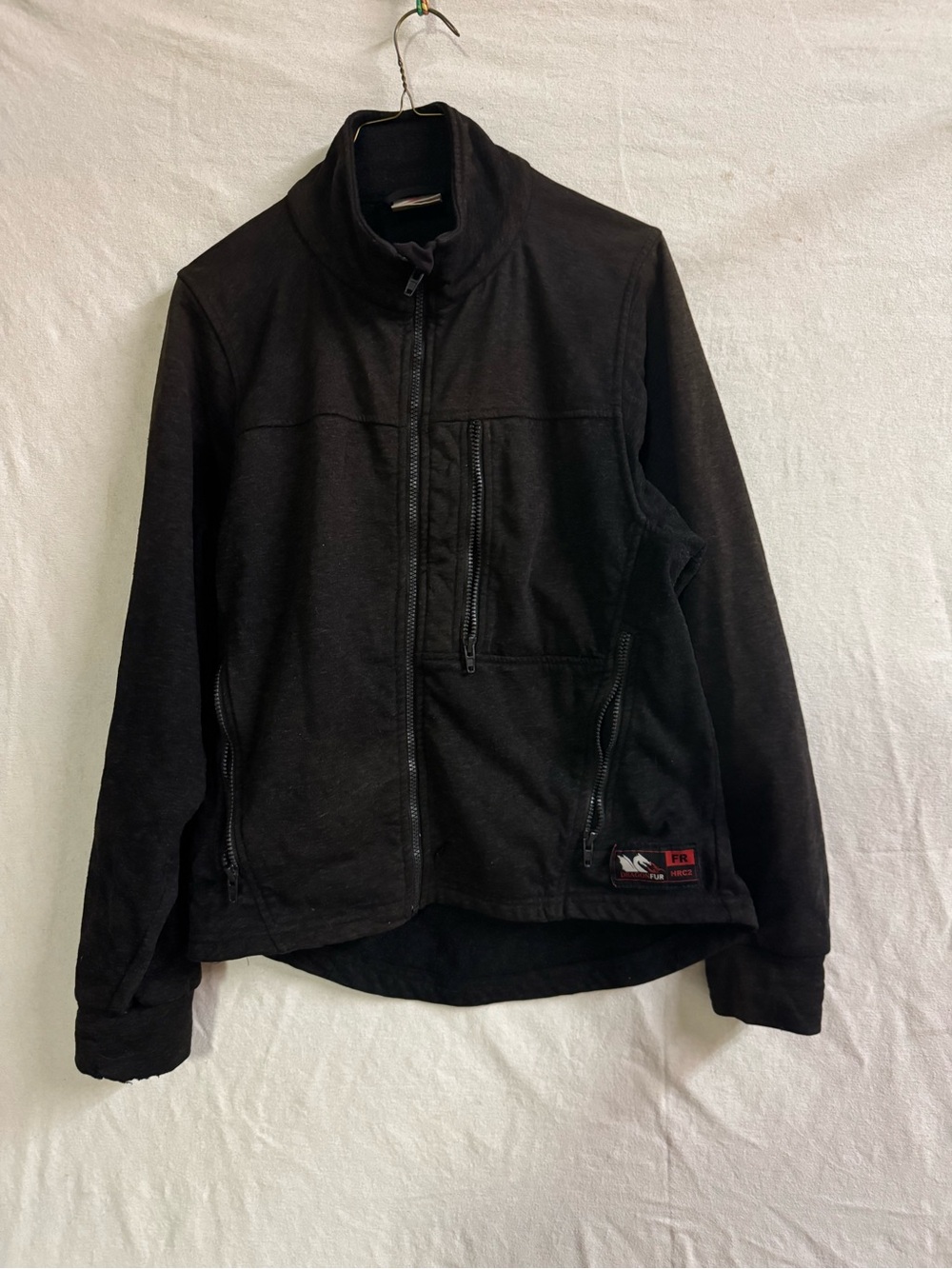 True North Dragon Fur FR HRC2 Black Fleece Jacket Small Made USA